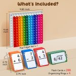 Math Fidget Toy, Math Game with Addition,Subtraction,Multiplication,Division Flash Cards or Time Table(Using age: 3+) - Image 2