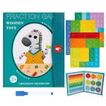 Montessori Magnetic Book Fraction Puzzle For Children - Image 2