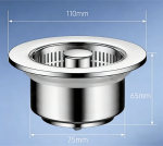 Upgraded 3-in-1 Kitchen Sink Drain Strainer - Image 2