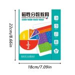 Montessori Magnetic Book Fraction Puzzle For Children - Image 4