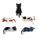 Mini Cat Figurine Set Dashboard & Desktop Decor