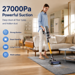 Wireless Handheld Vacuum Cleaner VC205,27000PA Suction,Smart Dust Sensor,Touch Screen,Portable Stick Cordless Vacuum for Home - Image 2
