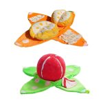 Orange Hide-and-Seek Plush Dog Toy - Image 4