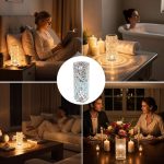 LED Rose Diamond Lamp with 16 RGB Colors & Remote Control | Modern Bedside Table Lamp