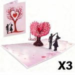 3D Pop-Up Valentine’s Day & Anniversary Love Tree Greeting Card - Image 3