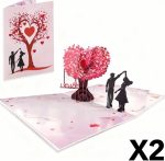 3D Pop-Up Valentine’s Day & Anniversary Love Tree Greeting Card - Image 2