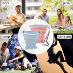 270ML Foldable Silicone Travel Cup - Anti-Slip Anti-Scald Camping Mug - Image 10