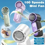 3000mAH X688 Portable Handheld Fan USB Rechargeable Mini Cooling Fan Adjustable Pocket Fan for Outdoor Camping Travel Home - Image 4